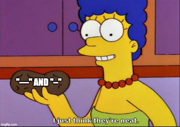 I've grown fond of the em-dashes